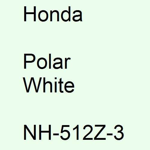 Honda, Polar White, NH-512Z-3.